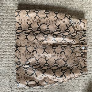 LPA Snakeskin leather skirt